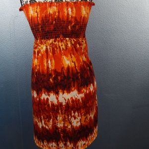 Pink rose tube dress